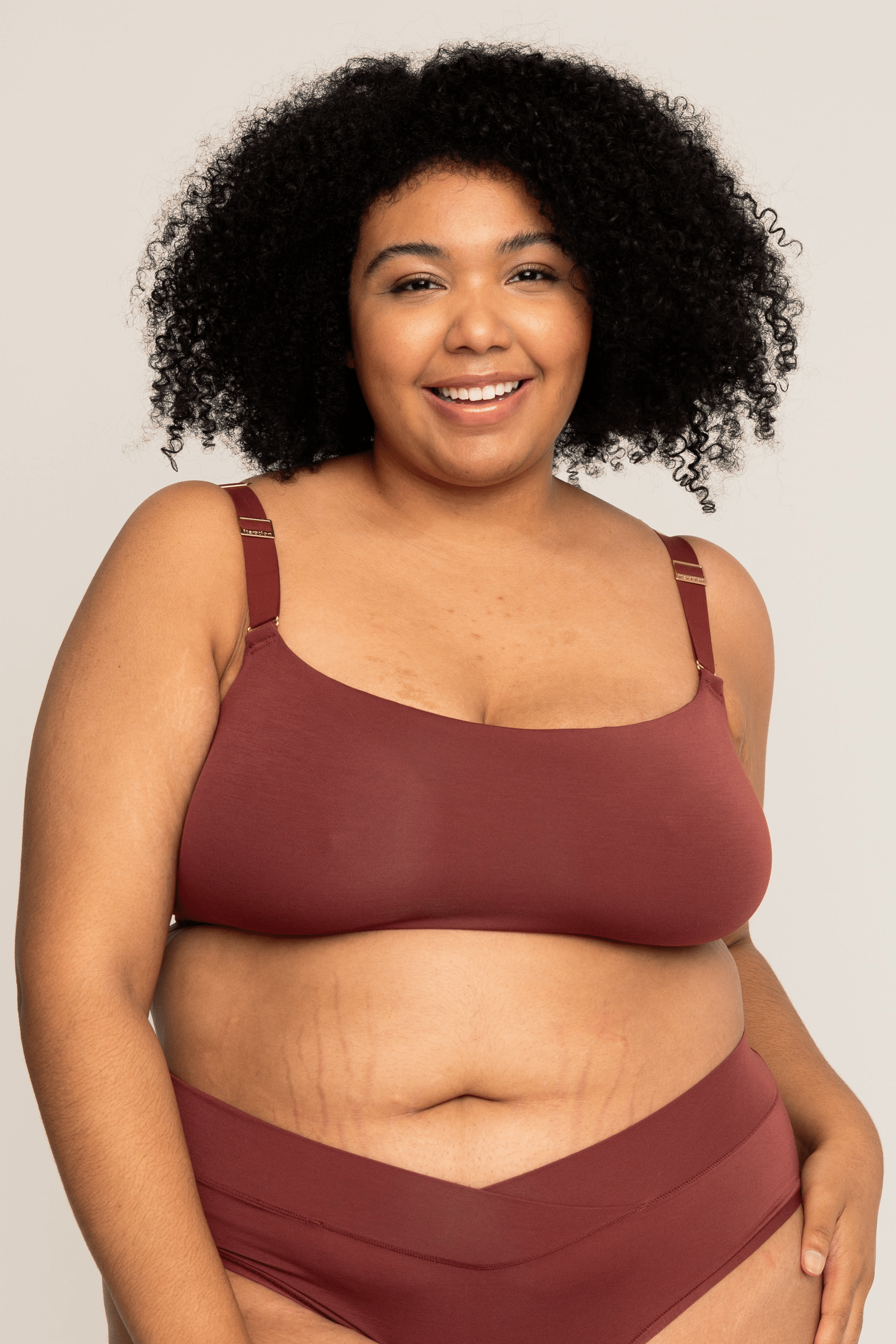 Comfortable Supportive Wire-free Scoop Bra | Mahogany bras, intimate apparel iteration