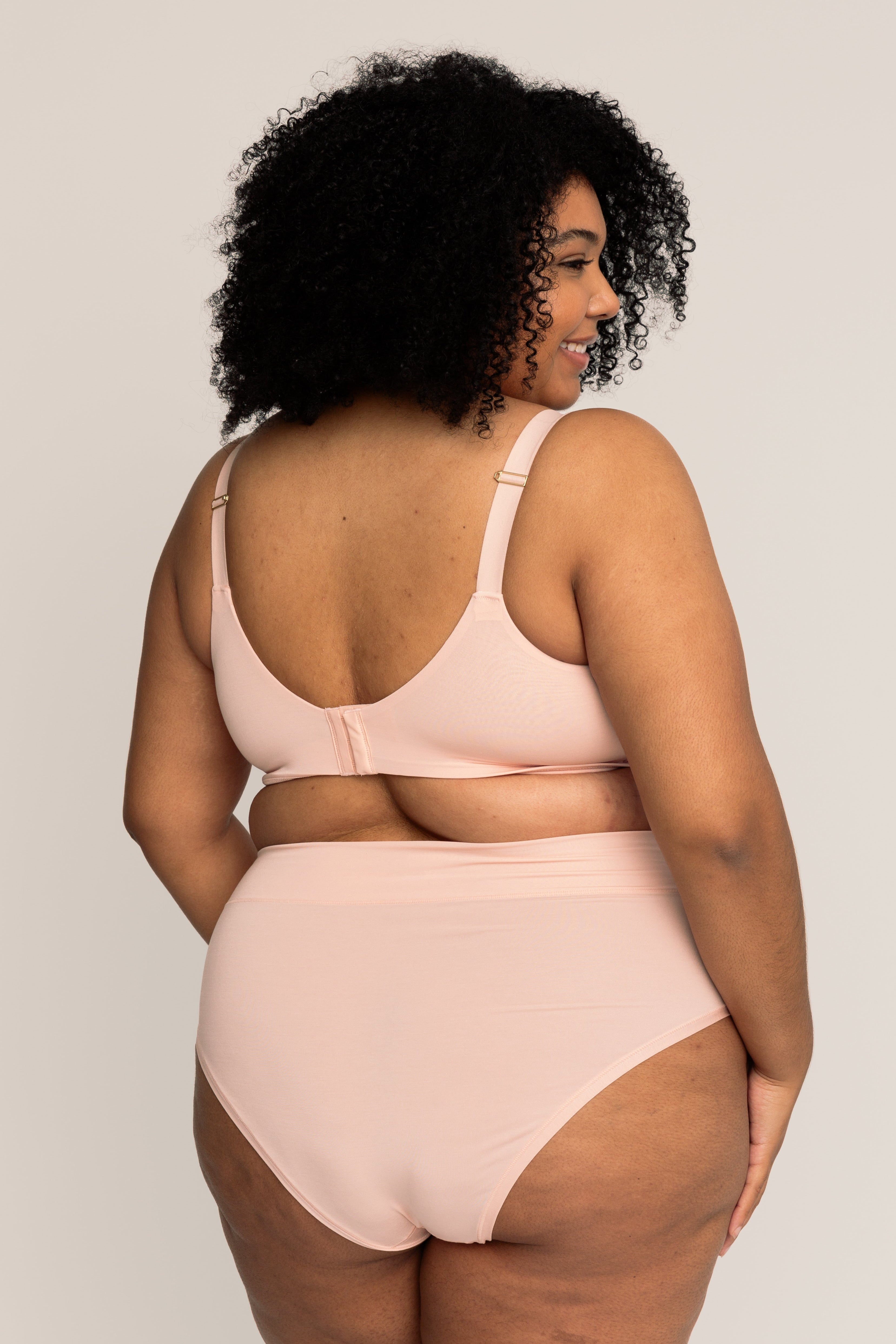 High-Rise Brief | Pink Sand women&