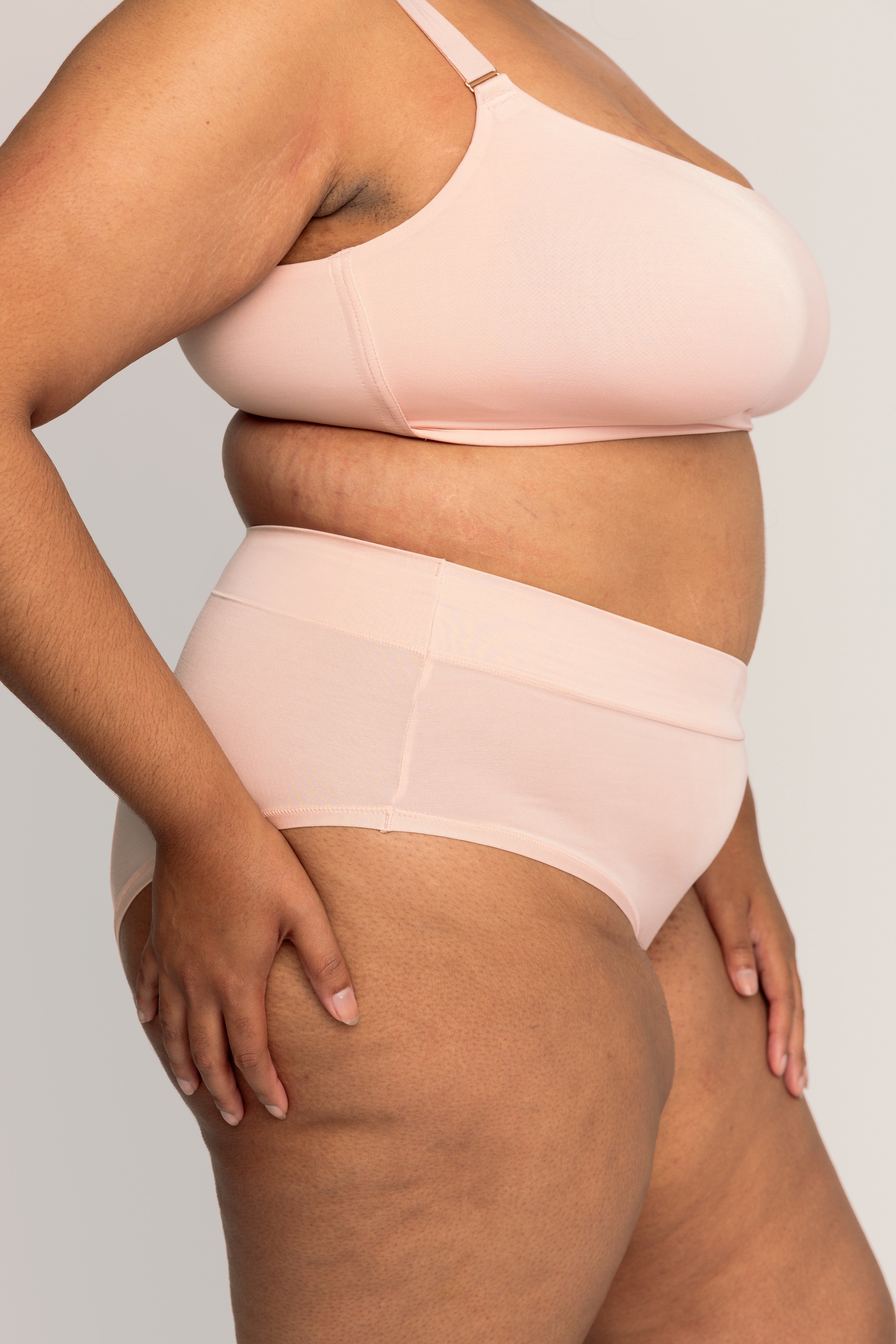 High-Rise Brief | Pink Sand