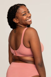 Scoop Bra | Sienna comfortable wireless bras, womens bras made of TENCEL modal, full coverage bra, sustainable bras, square neck bralette, scoop bralette iteration
