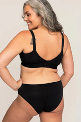 Triangle Bra | Onyx comfortable wireless bras, womens bras made of TENCEL modal, demi bralette, sustainable bras, wirefree bra iteration