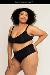 Triangle Bra | Onyx comfortable wireless bras, womens bras made of TENCEL modal, demi bralette, sustainable bras, wirefree bra iteration