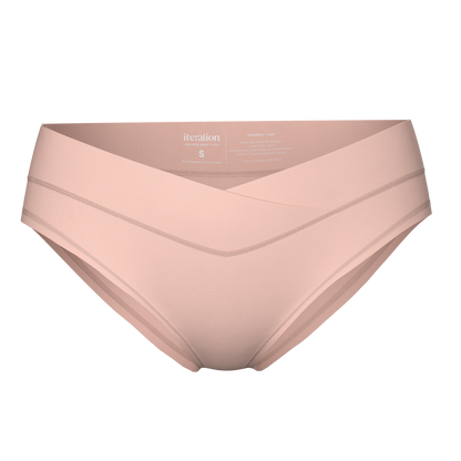 Low-Rise Bikini with Ultra Comfortable V-Front Waistband | Pink Sand