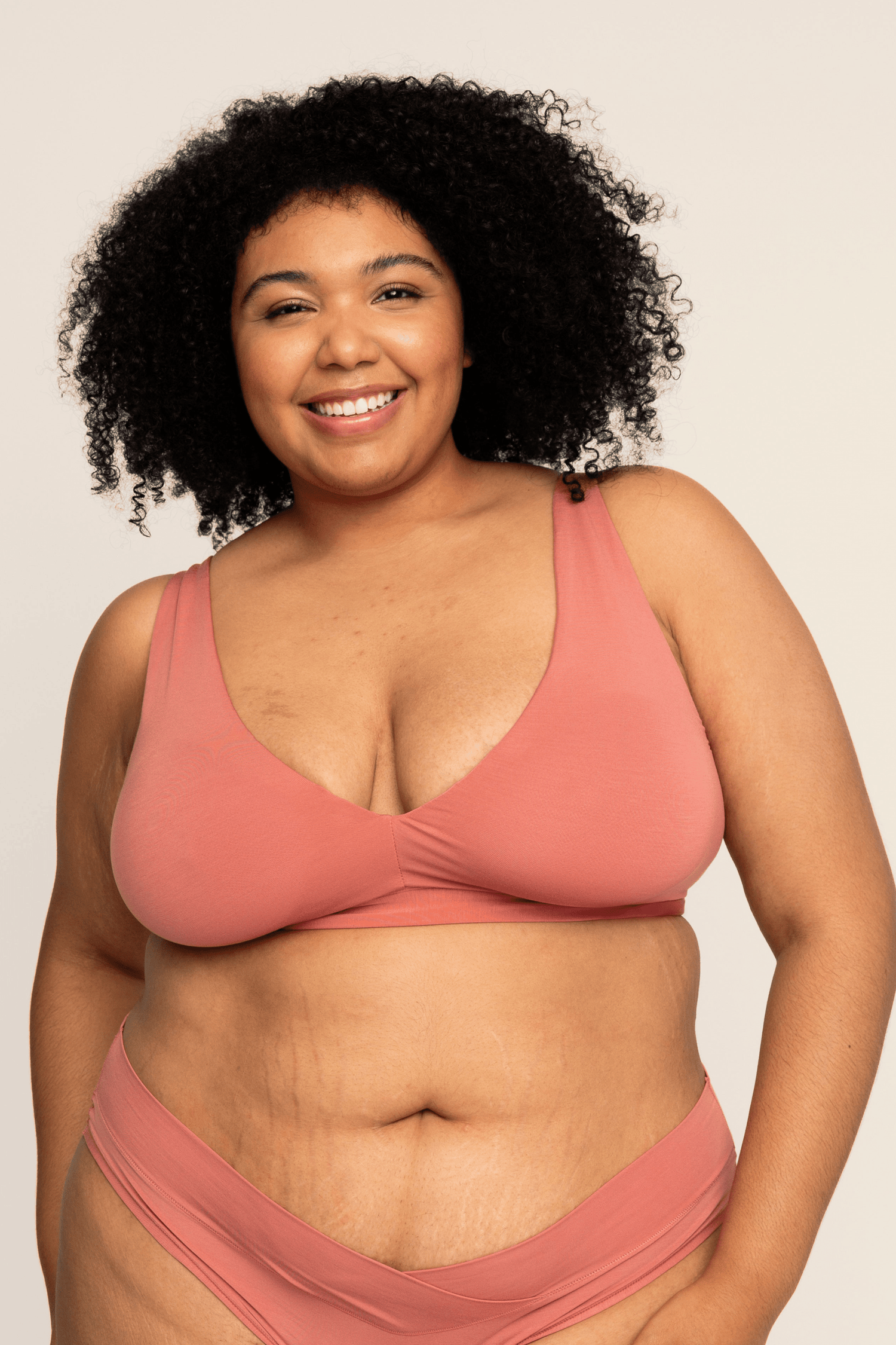 Comfortable Supportive Wire-free Plunge Bra | Sienna bras, intimate apparel iteration 