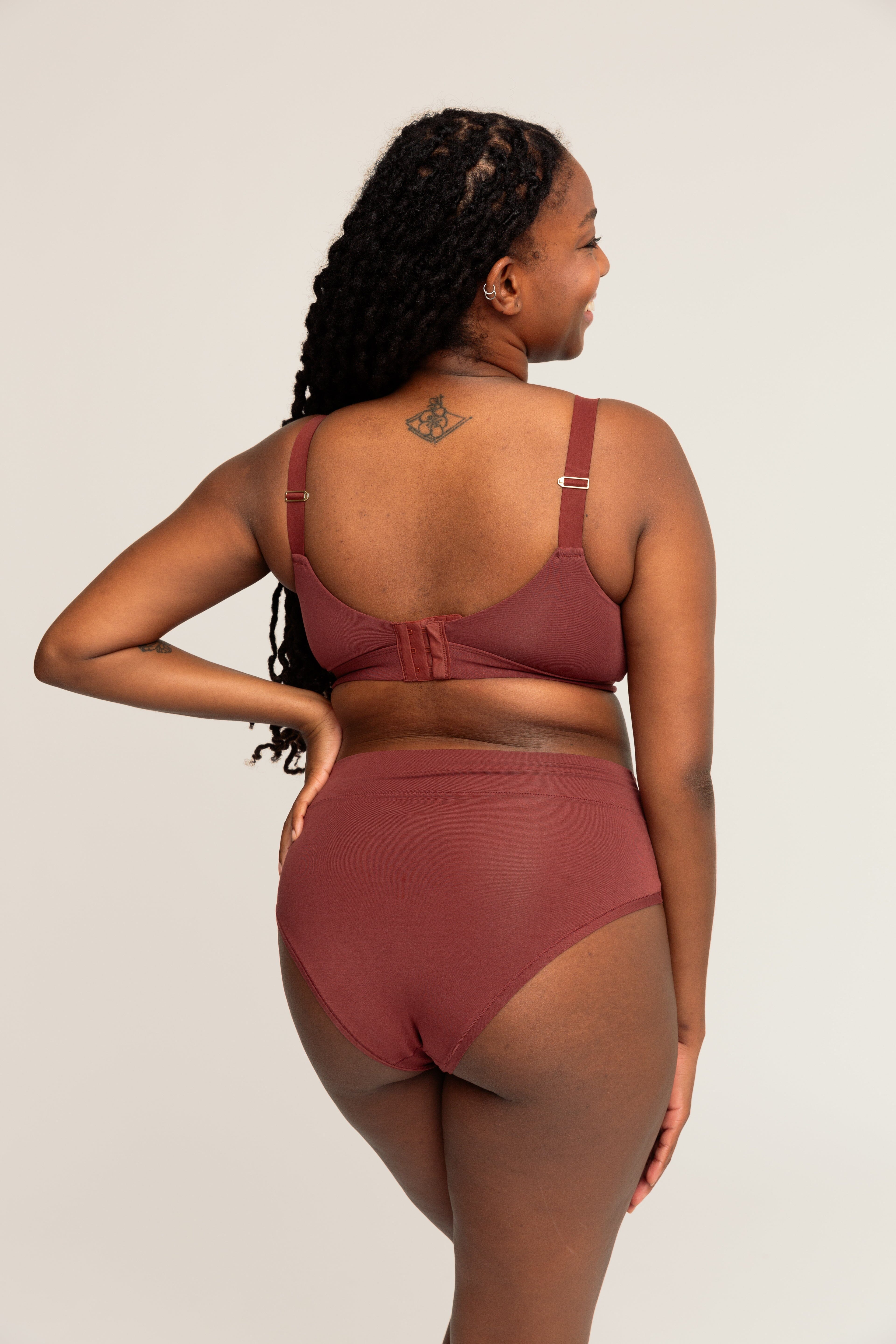Comfortable Supportive Wire-free Triangle Bra | Mahogany bras, intimate apparel iteration 