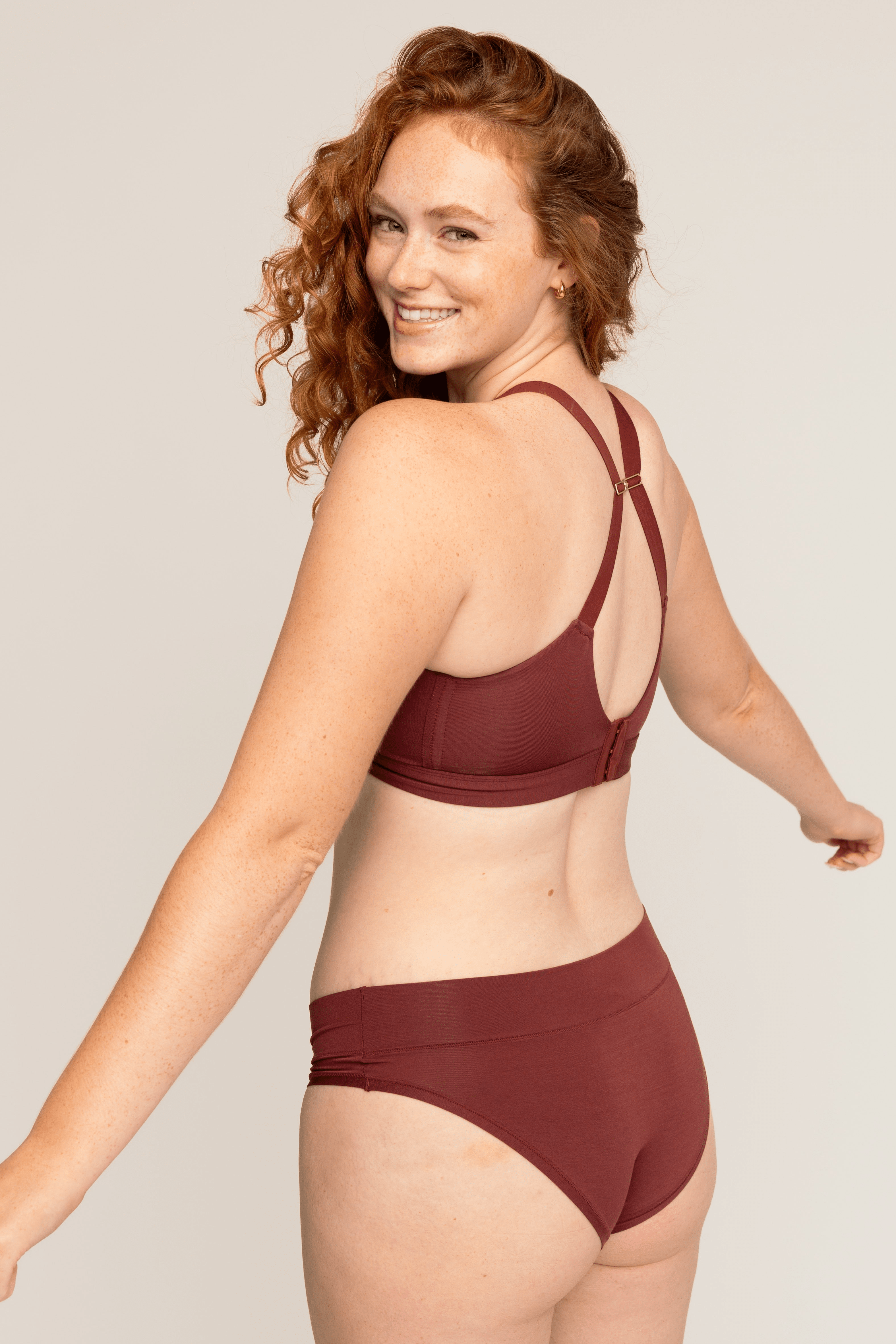 Comfortable Supportive Wire-free Triangle Bra | Mahogany bras, intimate apparel iteration 