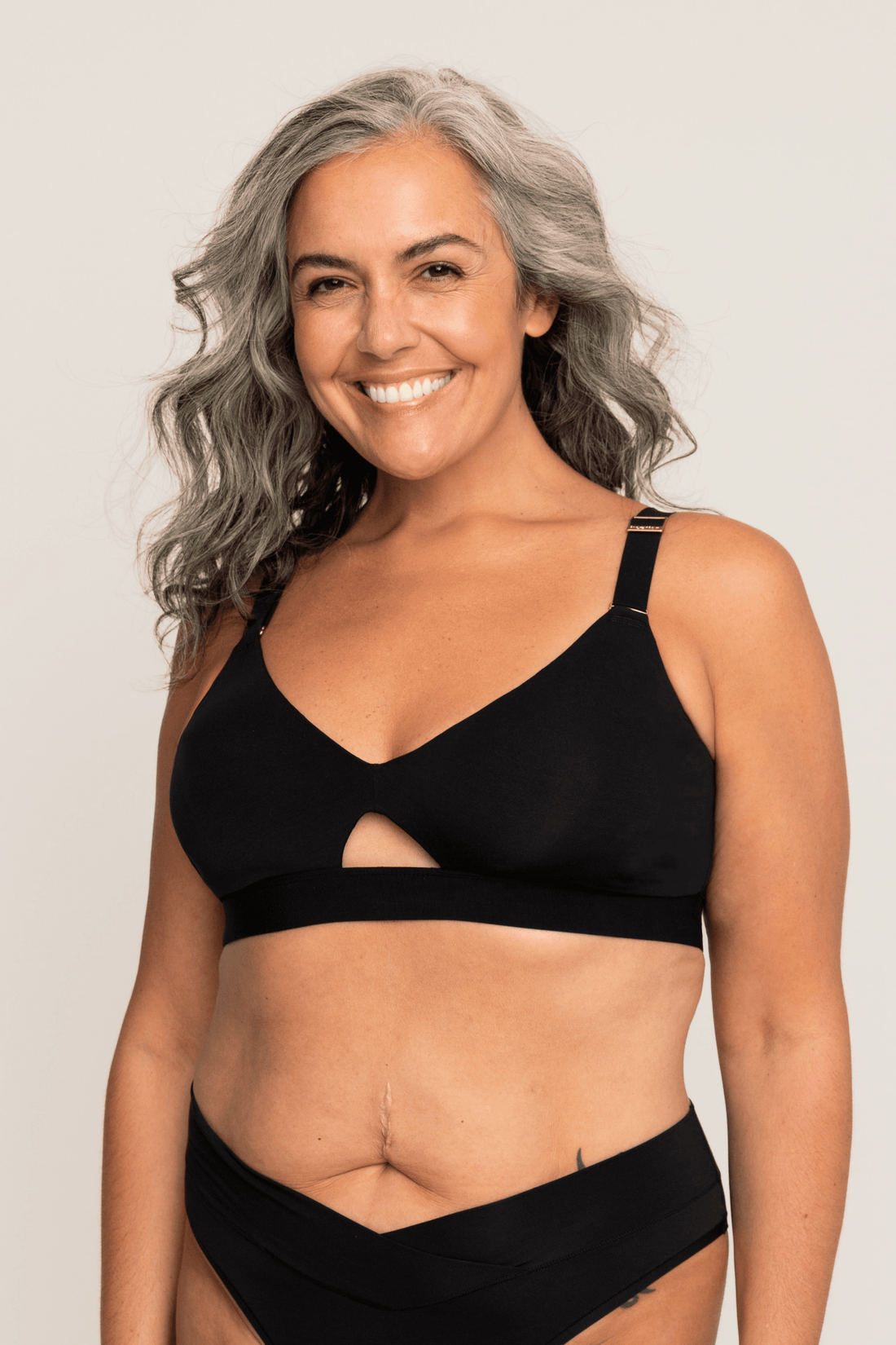 Comfortable Supportive Wire-free Triangle Bra | Onyx bras, intimate apparel iteration 