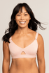 Comfortable Supportive Wire-free Triangle Bra | Pink Sand bras, intimate apparel iteration 