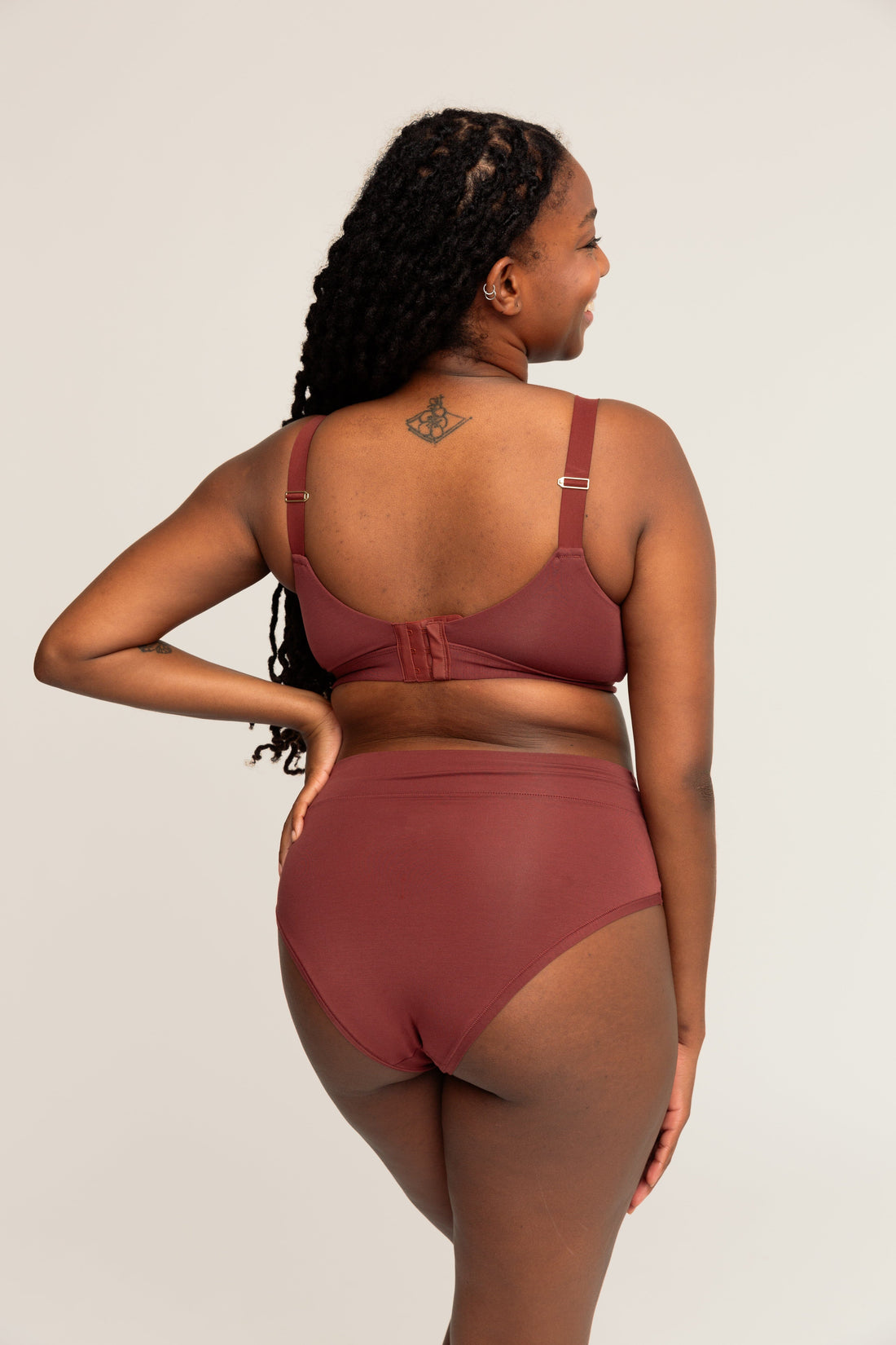 High-Rise Brief with Ultra Comfortable V-Front Waistband | Mahogany underwear, intimate apparel iteration 
