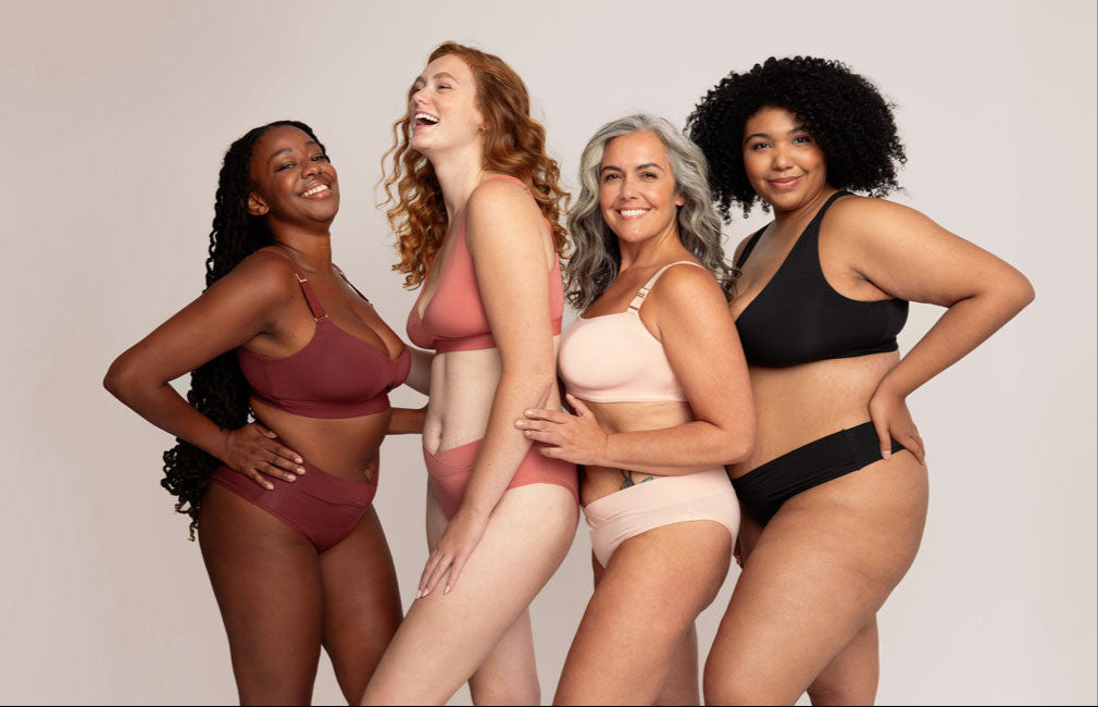 four-diverse-models-wearing-complimentary-modal-bras-and-underwear