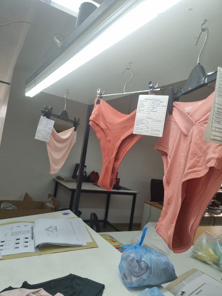 iteration ethical manufacturing factory workshop underwear sew by samples