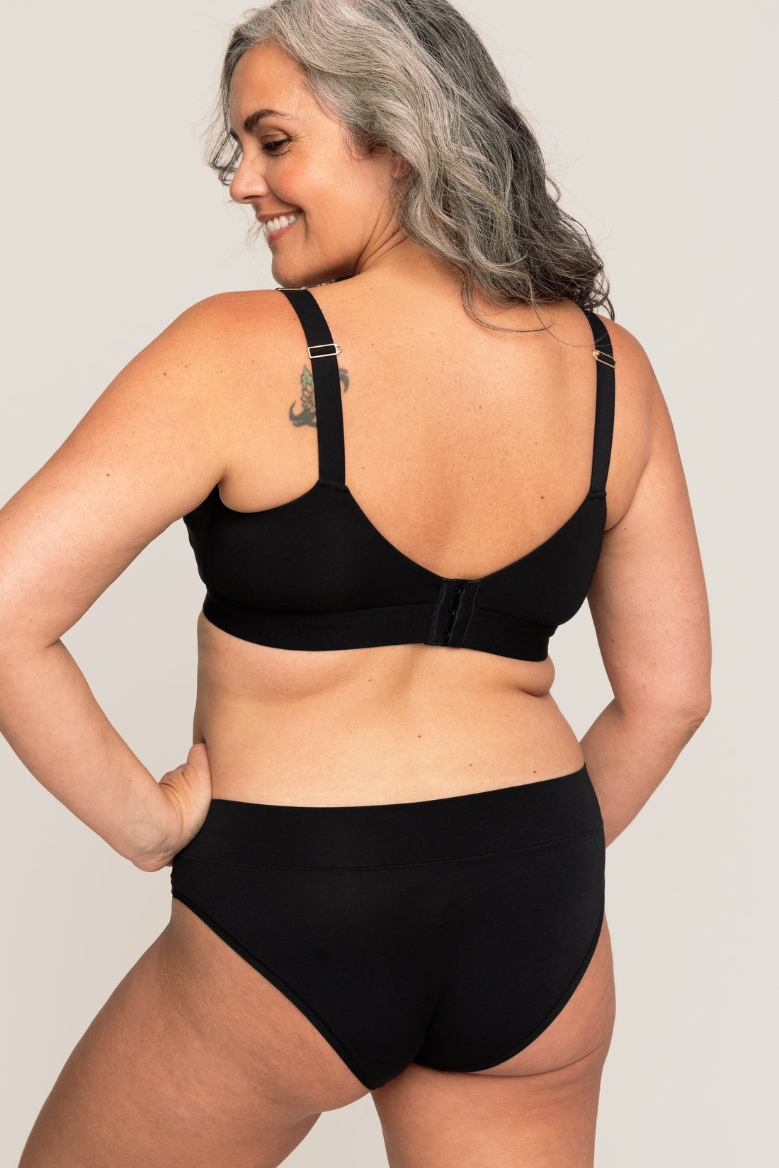 Low-Rise Bikini with Ultra Comfortable V-Front Waistband | Onyx