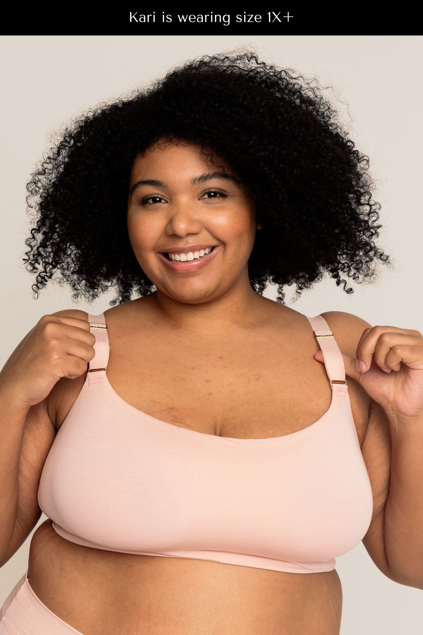 Scoop Bra | Pink Sand comfortable wireless bras, womens bras made of TENCEL modal, full coverage bra, sustainable bras, square neck bralette, scoop bralette iteration 