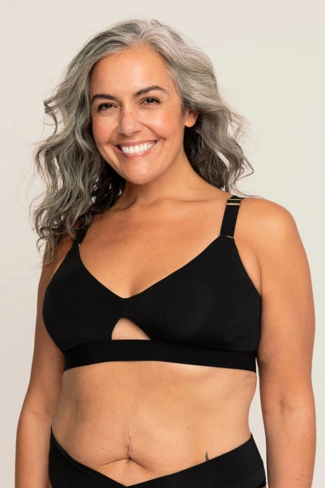 Triangle Bra | Onyx comfortable wireless bras, womens bras made of TENCEL modal, demi bralette, sustainable bras, wirefree bra iteration 
